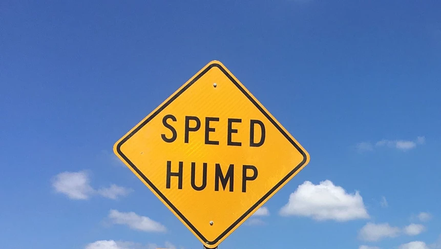 Prologis was looking to update their worn speed hump signs.