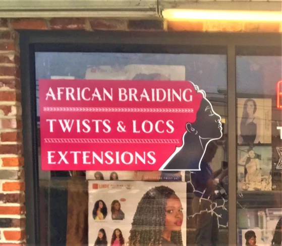 African & American Braidings, Inc.: Window Graphics