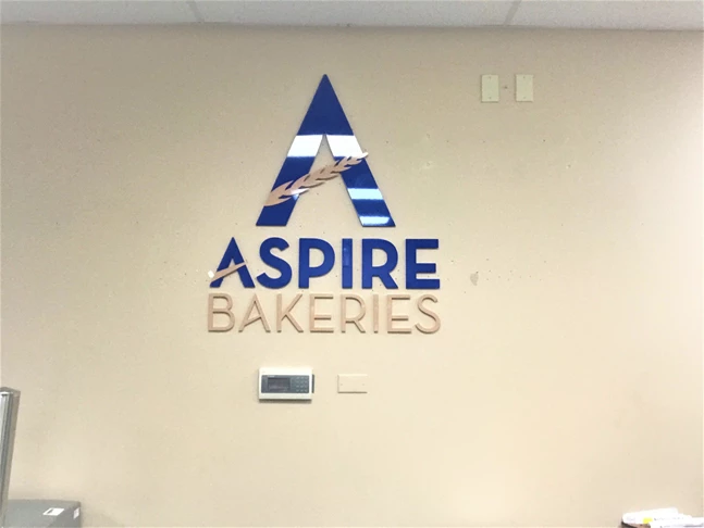 Aspire Bakeries: Dimensional Letters (Interior)