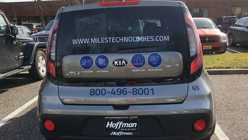 Custom vehicle graphics designed, printed, and installed by our team at Image360 Marlton.